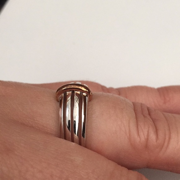 New Sterling Silver with Rose ring size 6.5 - Picture 4 of 8